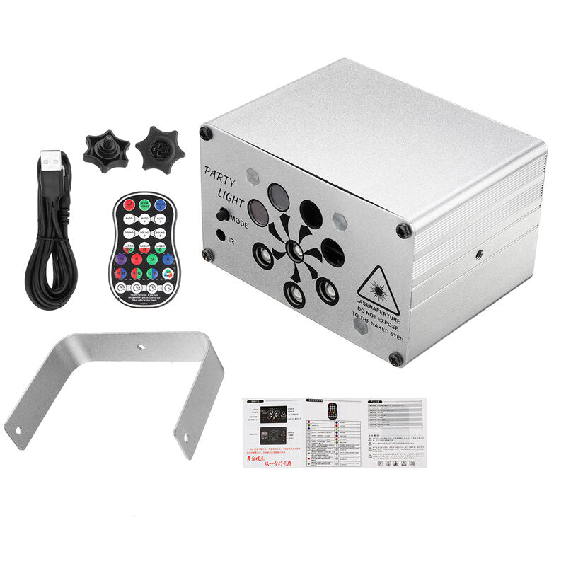 RGB LED Stage Performance Lamp USB Projector Light Music Party Disco DJ Lighting