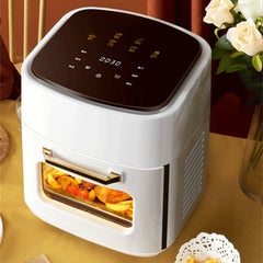 1400W 220V 15L Air Fryer 360 Surround Heating Digital LCD Display Hot Oven Cooker with Removable Dishwasher Safety Basket