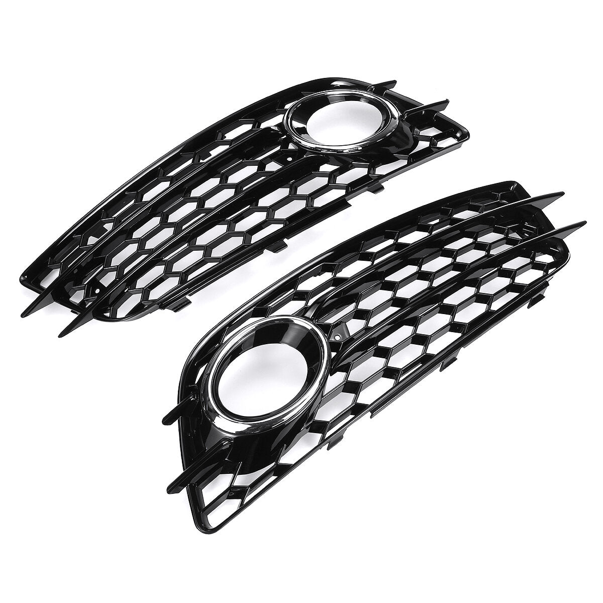 Plating Front Fog Light Cover Honeycomb Hex Grille Grill