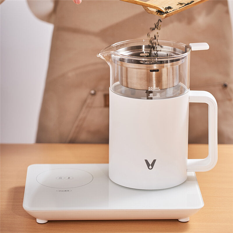Electric Kettle 600W 550ml Multi-Function Glass Tea Pot with Filter
