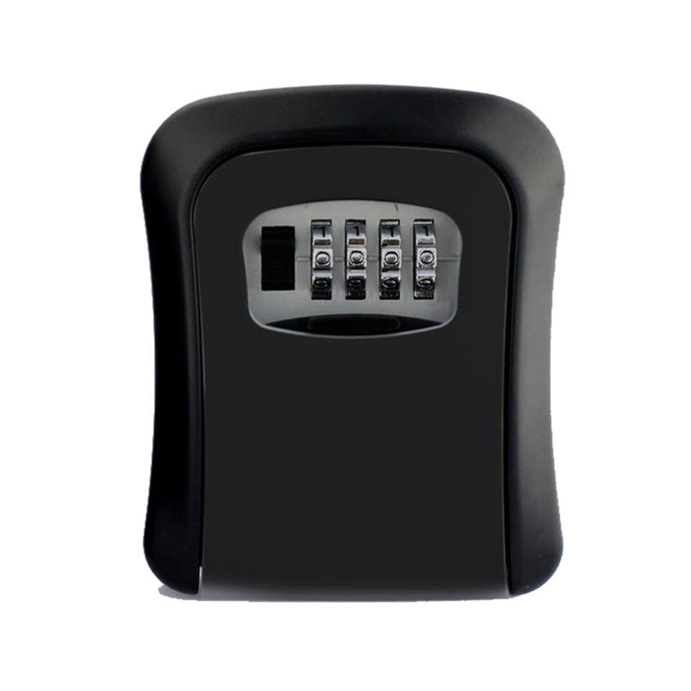 Aluminum Alloy Password Box Wall Mounted Key Lock Box 4 Digit Code Combination Key Storage Lock Box for Realtor Construction Room Escape