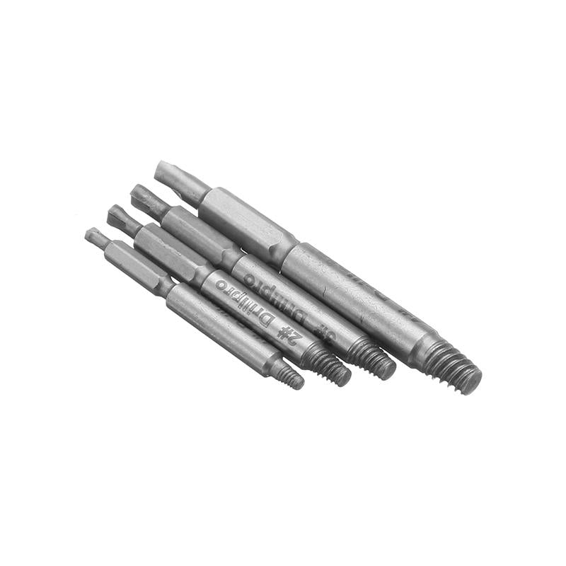 4pcs Small Size Double Side Damaged Screw Extractor Bolt Stud Remover Tool