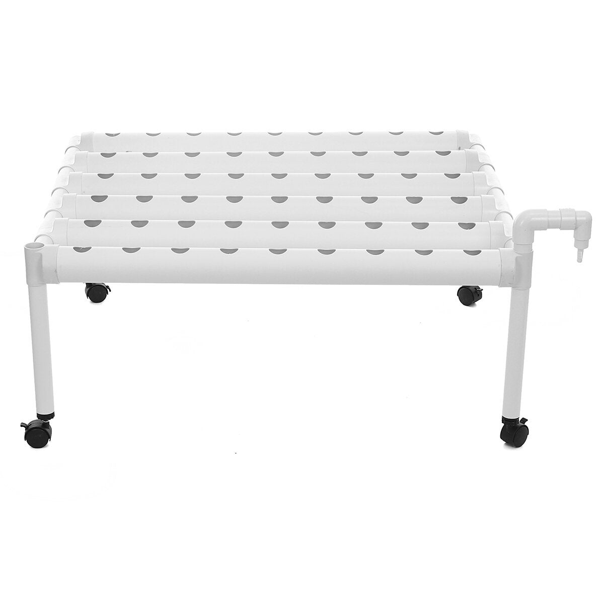 1 Layer Hydroponic Growing Kit 6 Pipes 54 Holes Vertical Style Double Side Water Curlture Set Garden Vegetable Planting System Kit Tools