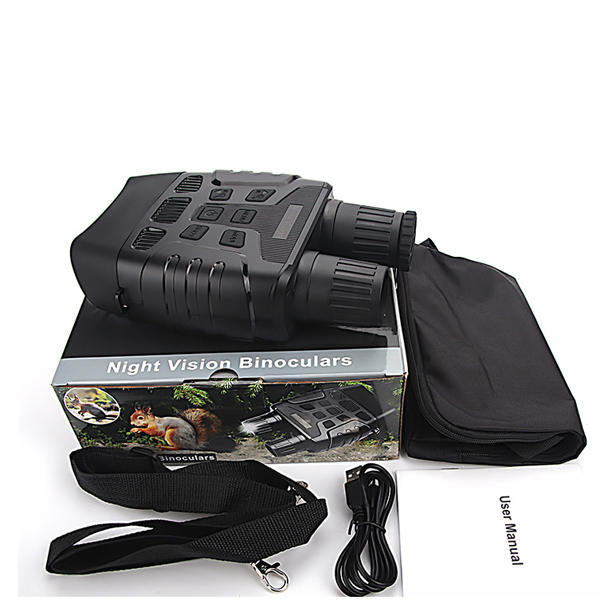 3.5-7X 300m HD Night-vision Device 32G TF Card USB Rechargeable 7 Modes Adjustable Monocular/Binoculars