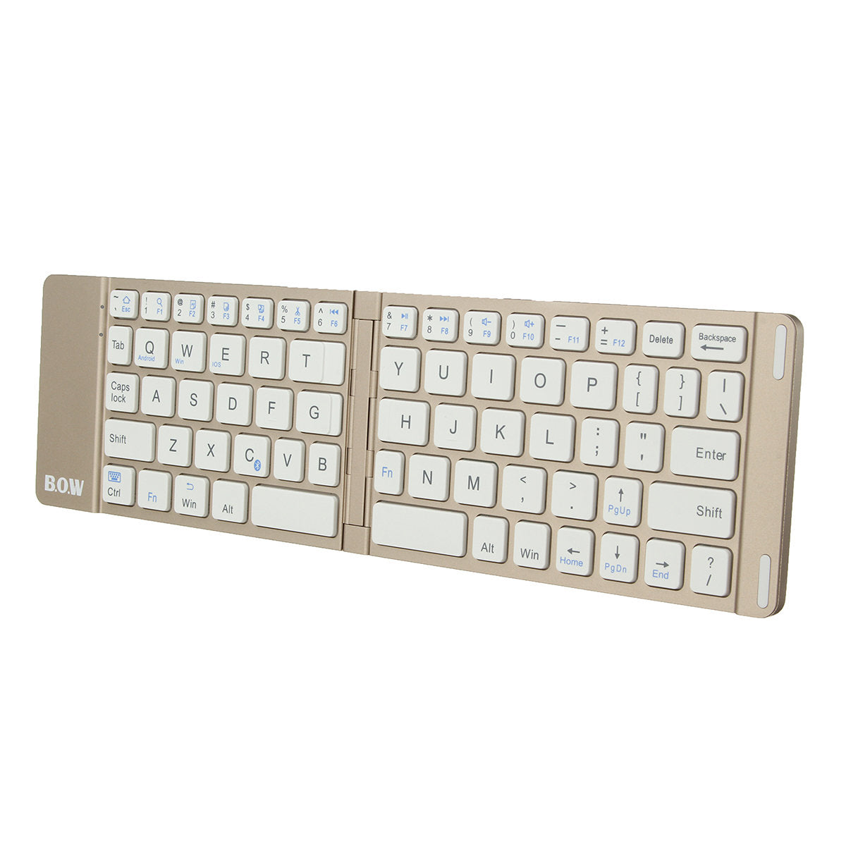 Small Size Foldable Bluetooth Aluminum Alloy Bottom Shell Keyboard