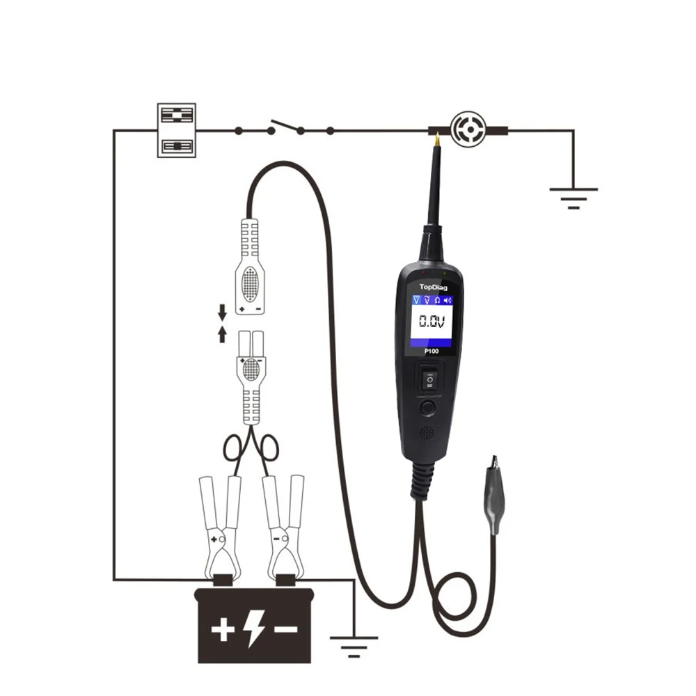 Automotive Electrical Circuit System Tester for Cars and Trucks 0V - 70V