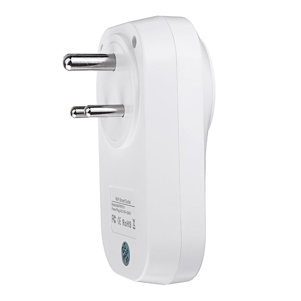 IND Standard Smart Socket Work With Amazon Alexa Voice Control WiFi Smart Socket For South Africa India 240V 10A