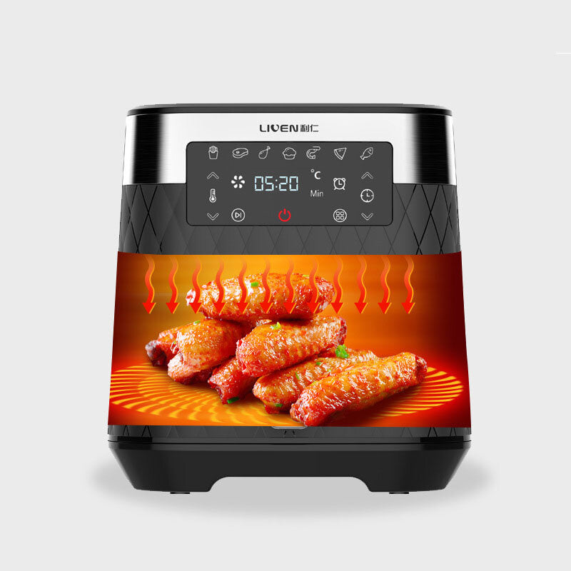 5.5L Large Capacity 1700W LED Digital Touchscreen Electric Hot Air Fryers