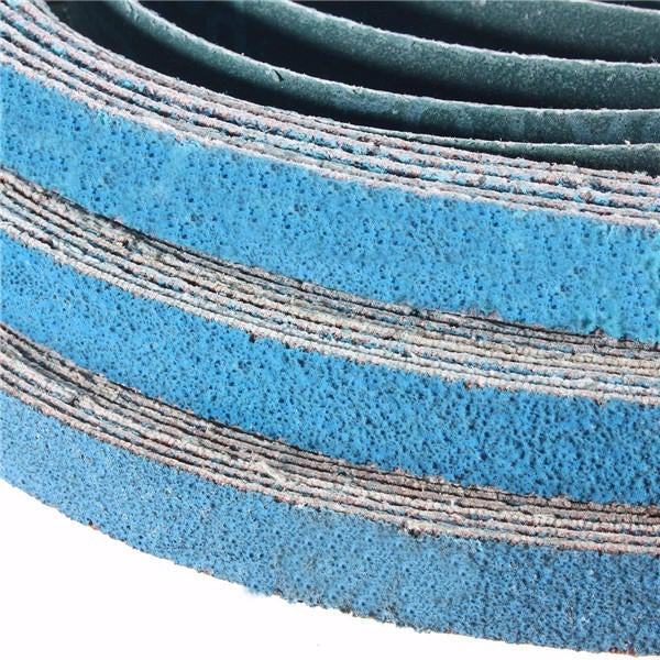 10Pcs 40 to 80 Grit Zirconia Sanding Belts 13x457mm Abrasive Grinding Tool