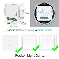 Switch Mini On-off Device APP Mobile Phone Voice Control Module Works with Alexa Google Home 1CH