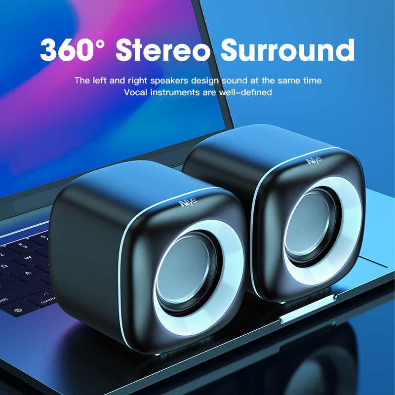Wire Control Multimedia USB Audio MINI Speaker Bass Sound Box Speaker for PC Laptop Powerful Subwoofer Multimedia Loudspeakers