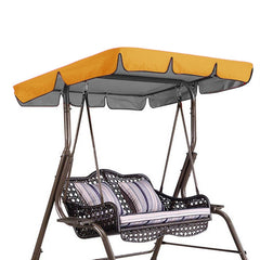 142*120*18CM Two-seat Swing Ceiling Canopy Dust-proof Shade Waterproof for Outdoor Courtyard