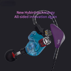 Dynamic Wired In-Ear Earphones Monitor Noise Cancelling Sport Music Headphones with Detachable Cable
