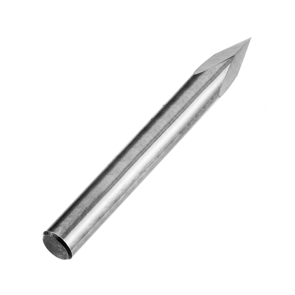 5pcs 6mm Shank 0.1mm Tip 45 Degree Tungsten Steel Engraving Bit CNC Tool