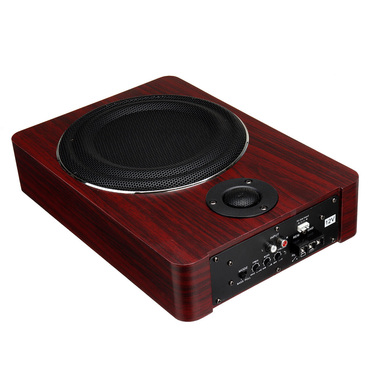 8inch 600W Car Under-Seat Subwoofer Woofer Power Amplifier Bass Hi-Fi Slim Speaker