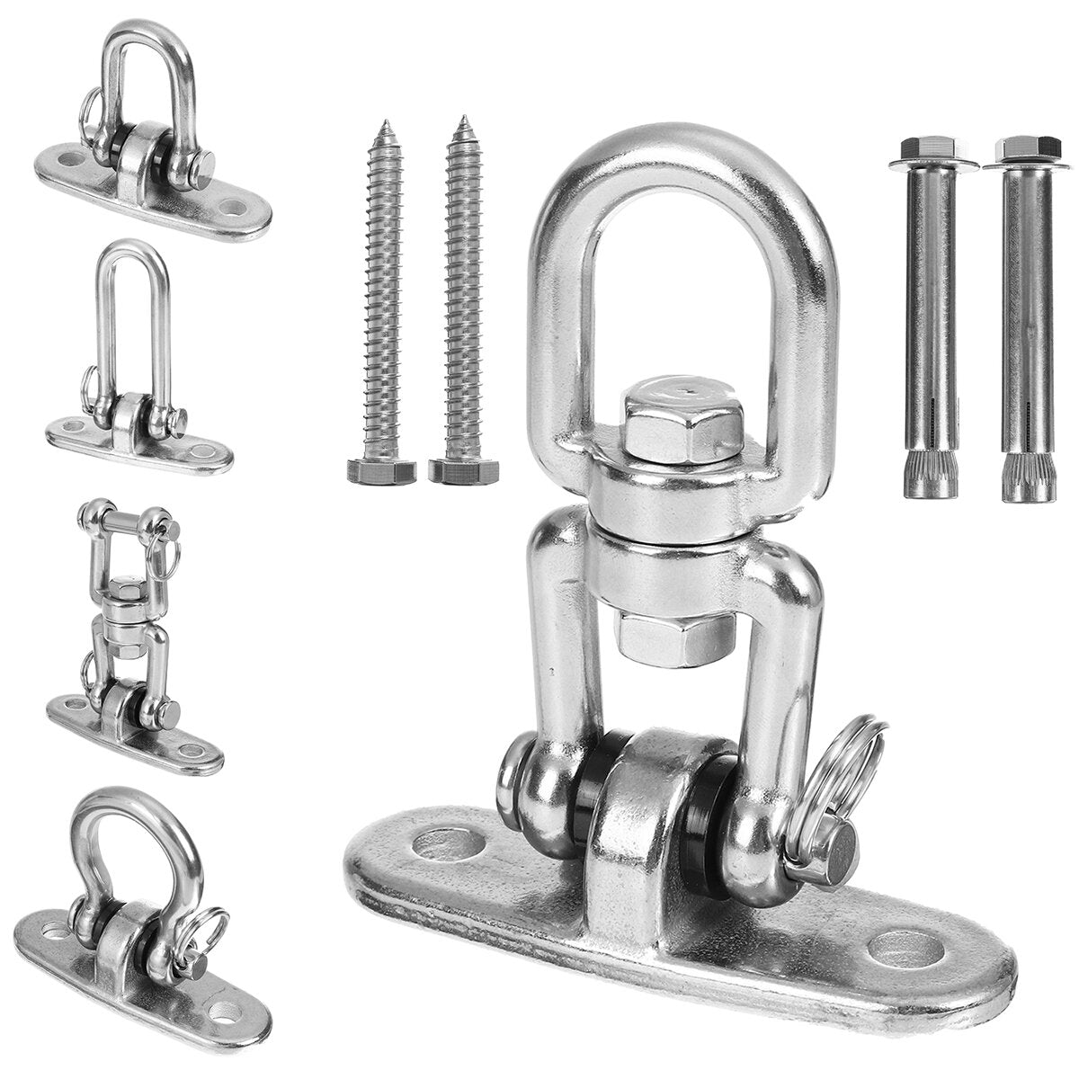 Basket Accessories Stainless Steel 360 Swivel Swing Fixed Buckles