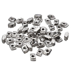 50pcs T Sliding Nut Zinc Plated Carbon Steel T Sliding Nut for 2020 Aluminum Profile