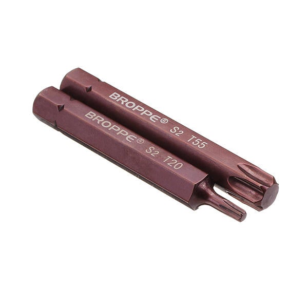 7pcs T20-55 75mm Magnetic Torx Screwdriver Bit 10mm Hex Shank for Impact Screwdriver