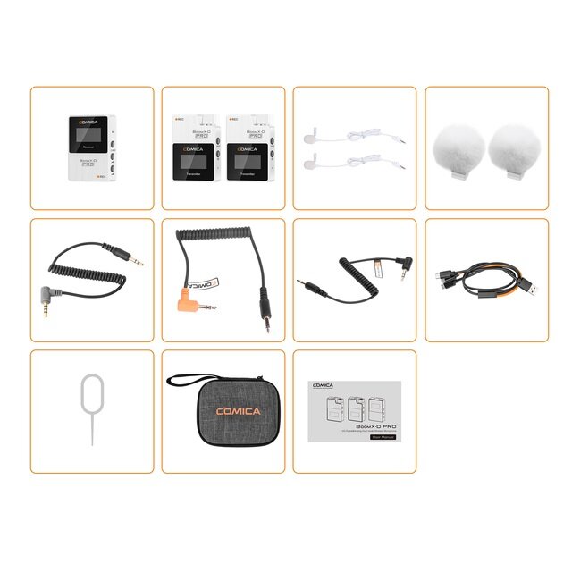One-Trigger-Two 2.4G Digital Wireless Microphone System3.5mm Interface for DSLR Cameras