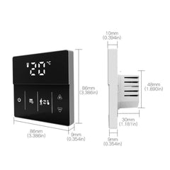 WiFi Intelligent Floor Water Heating / Boiler Temperature Controller Mobile Phone App Remote Control Panel Voice Control Support Alexa Google Home
