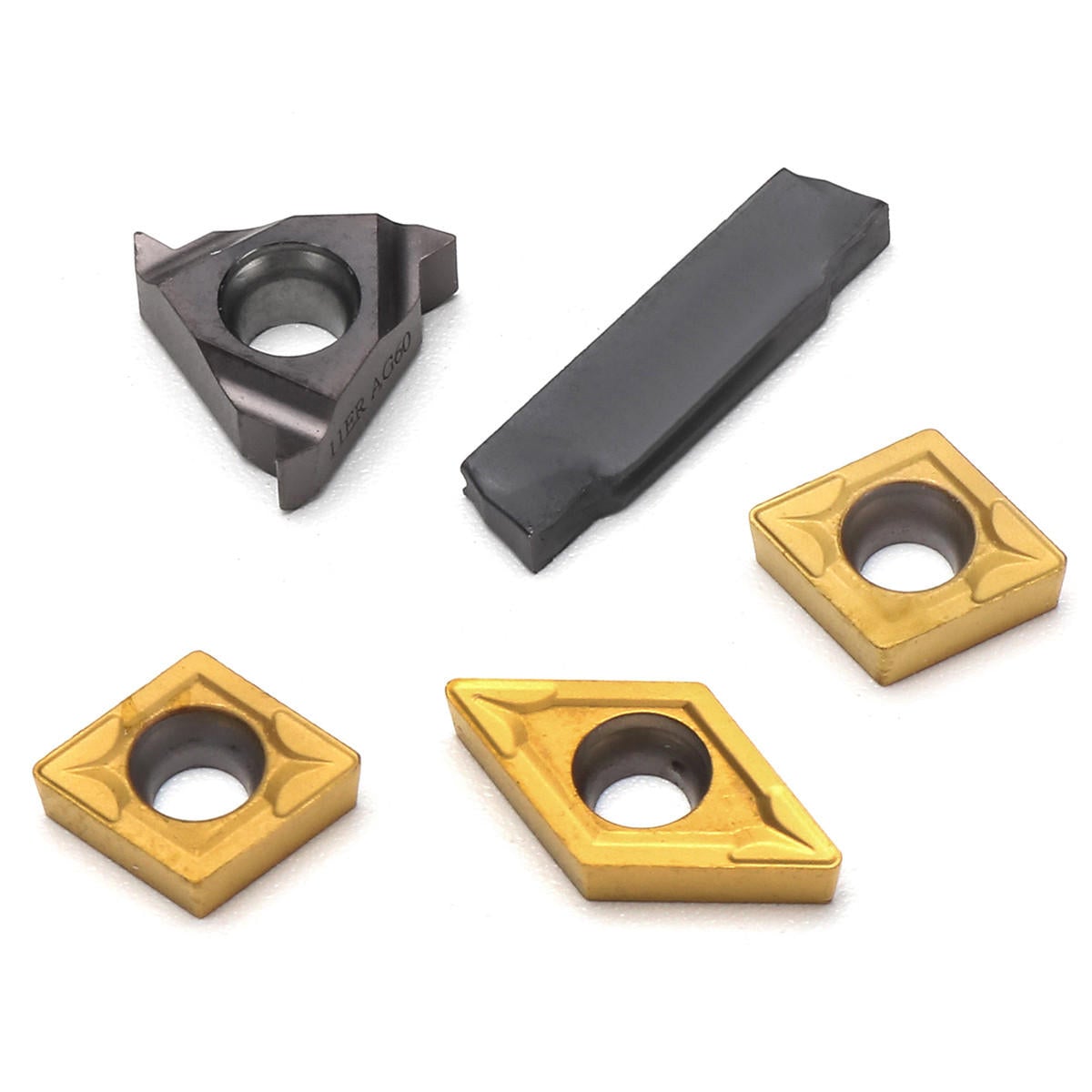 5pcs 10mm Shank Lathe Turning Tool Holder Boring Bar CNC Tools Set with Carbide Inserts and Wrenches