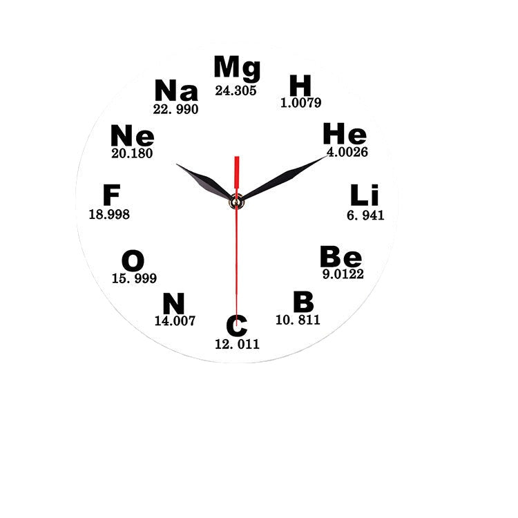 Creative Chemical Element Table Wall Clock 3D Wall Clock For Home Office Decorations