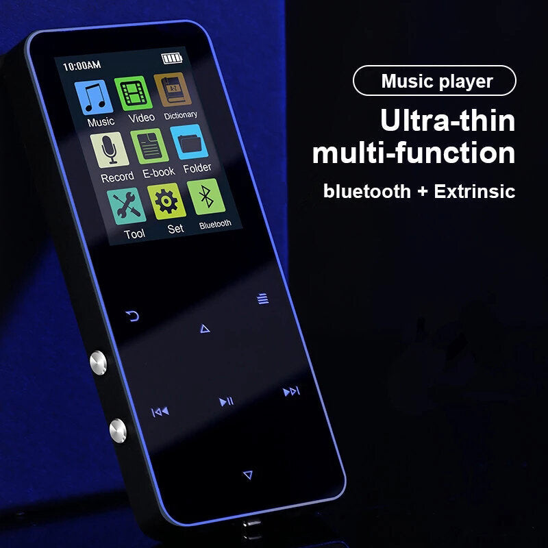 1.8 Inch MP3 Player Bluetooth With Radio FM Record Metal Touch Hi-Fi Mini Portable Walkman MP4 Lossless Music