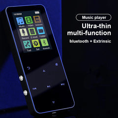 1.8 Inch MP3 Player Bluetooth With Radio FM Record Metal Touch Hi-Fi Mini Portable Walkman MP4 Lossless Music