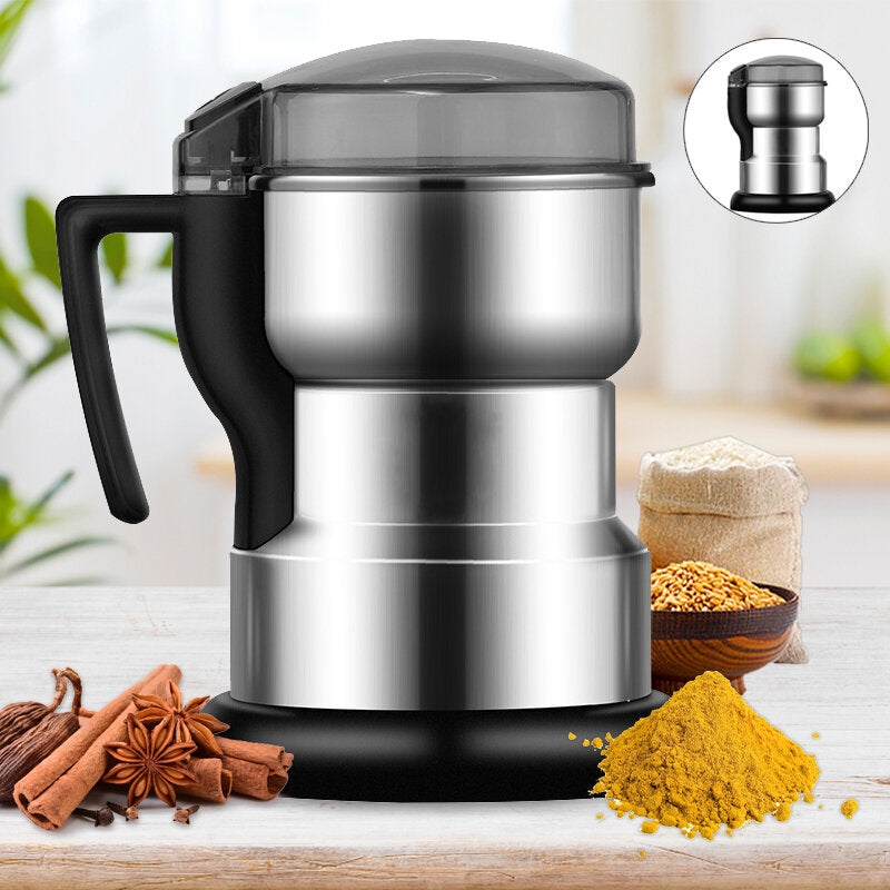 Electric Coffee Grinder Stainless Grain Food Bean Grinding Powder Crusher 400W