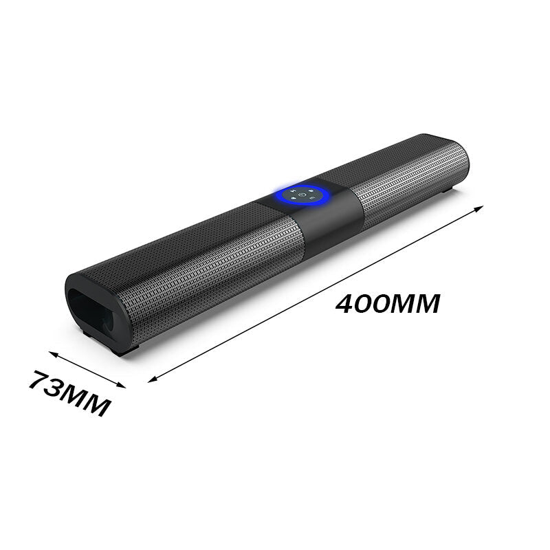 Bluetooth Speaker 20W Wireless Home TV Soundbar RGB Hi-Fi Sound FM Radio TF Card AUX Portable Computer Speaker
