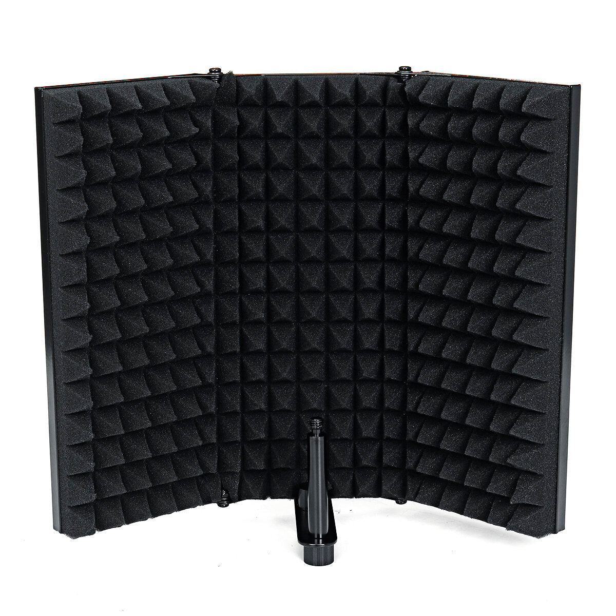 Portable Foldable Metal Microphone Isolation Shield Studio Recording Reflector