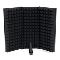 Portable Foldable Metal Microphone Isolation Shield Studio Recording Reflector