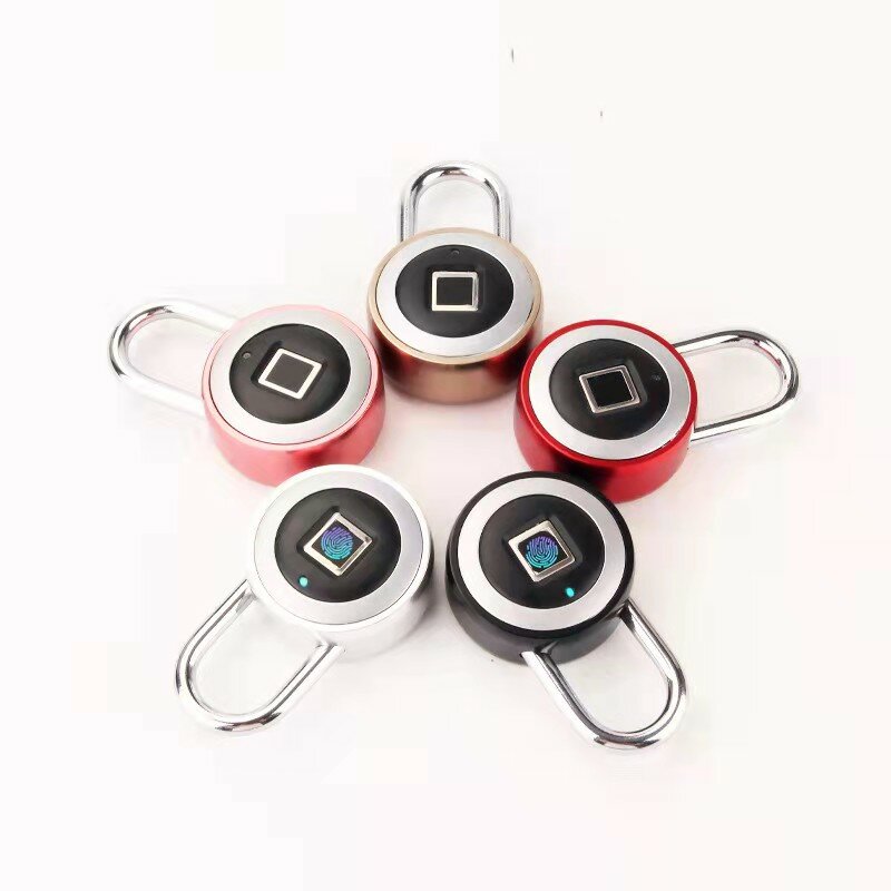 Smart Fingerprint Door Lock Padlock USB Charging Waterproof Anti Theft APP Bluetooth Remote Keyless For Cabinet Luggage Dormitory 0.5 Second Unlock