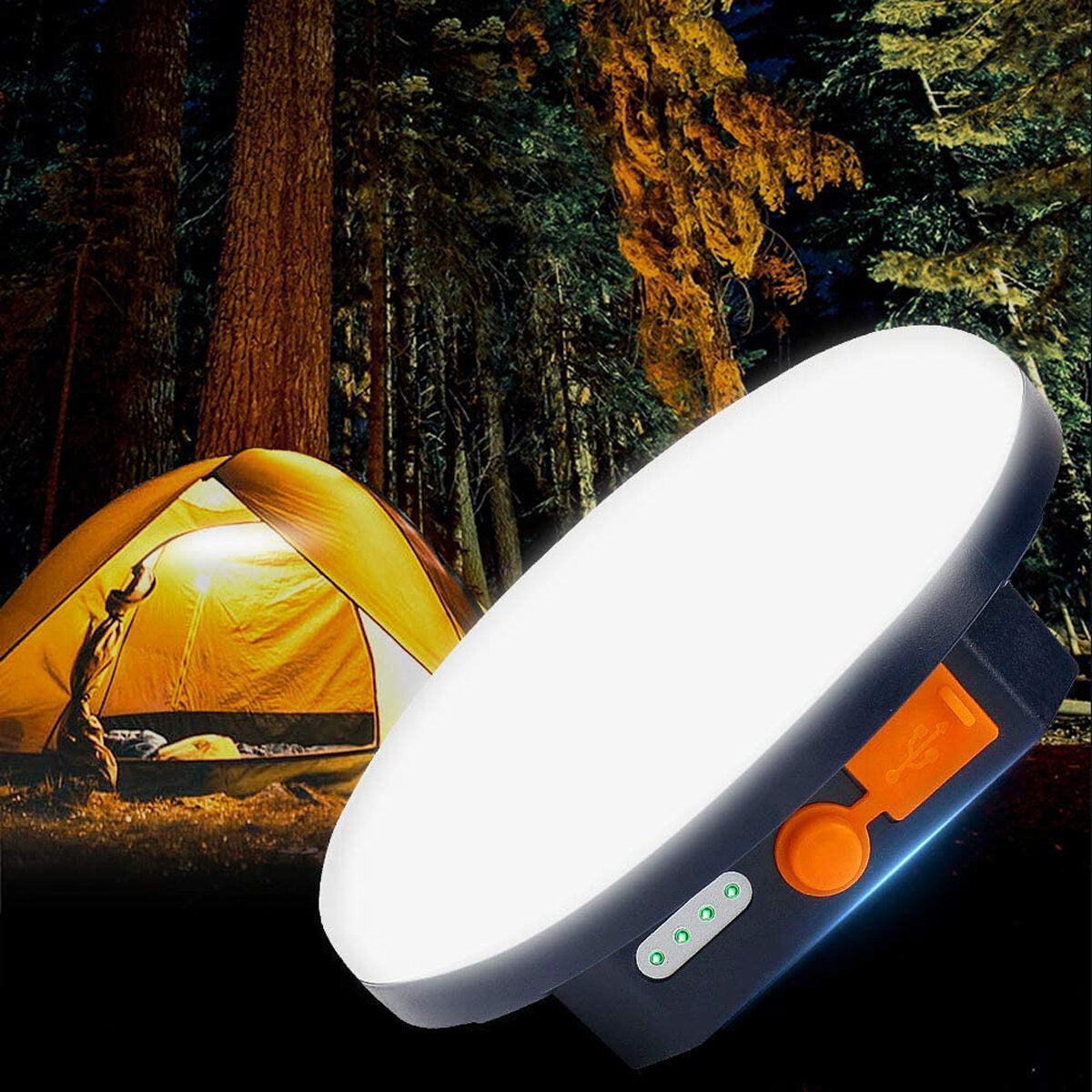 Camping Light Large Capacity Battery LED Tent Light USB Rechargeable Lantern Portable Emergency Night Market Light