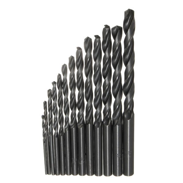 13pcs 1.5-6.5mm HSS Twist Drill Bit Straight Shank High Speed Steel Set