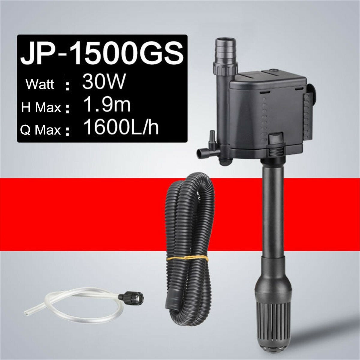 15-30W Aquarium Submersible Fish Tank Pump Water Filter Oxygen Pump Water Circulation