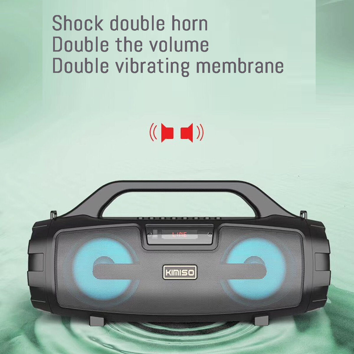 Portable Bluetooth 5.1 Speakers Wireless Stereo Bass Support USB TF Radio Outdoor Stereo HiFi