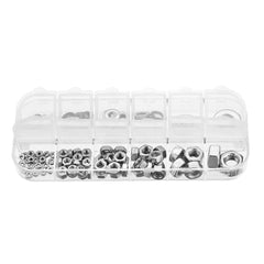 137Pcs M2 to M8 Stainless Steel Flat Washer Spacer Hex Nut M2/M3/M4/M5/M6/M8 Kit