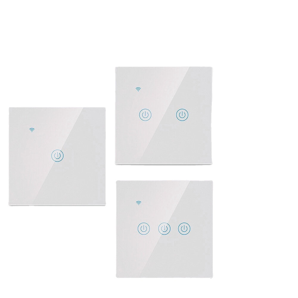 Smart Wall Switch Panel Naught Wire Voice Control Switch Supports Alexa/Google Assistant