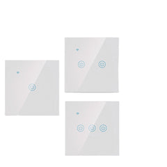 Smart Wall Switch Panel Naught Wire Voice Control Switch Supports Alexa/Google Assistant