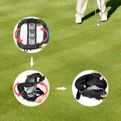 Foldable Portable Golf Chipping Net Indoor Outdoor Target Practice Accuracy Swing Hitting Nets With 3 Different Heights Net Pockets