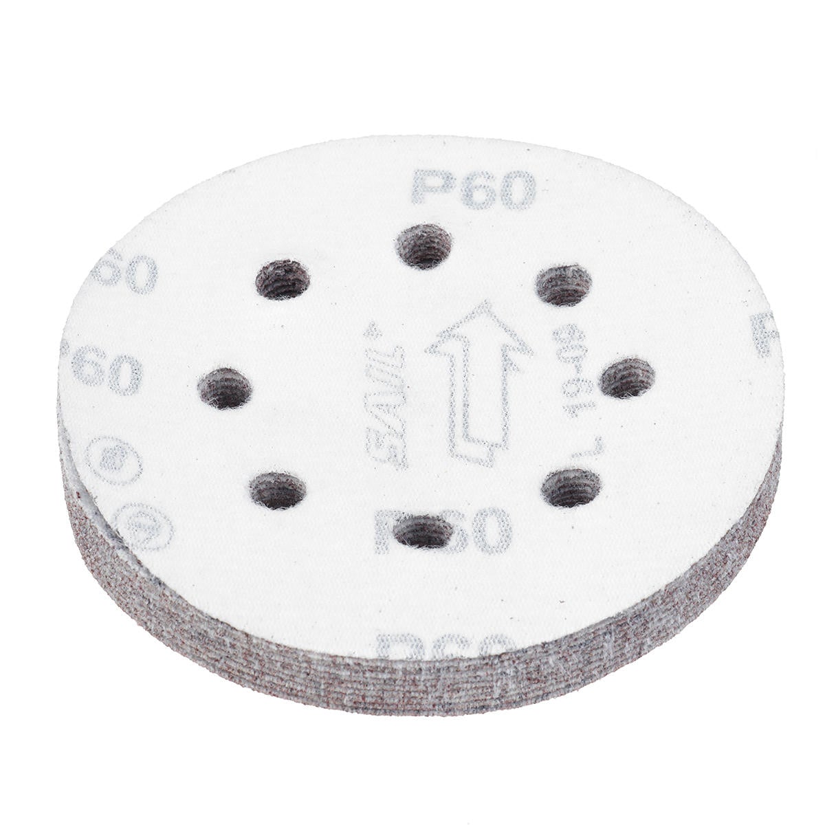 50pcs 125mm 60-240 Grit Sanding Sheet Pad Sandpaper with Attached Air Mill Disc