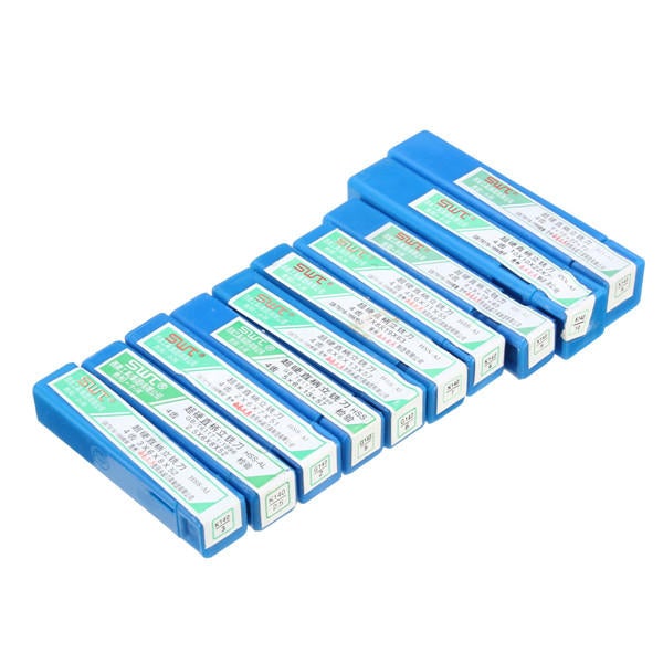 10pcs 2-10mm 4 Flute Milling Cutter HSS-Al End Mill CNC Tool