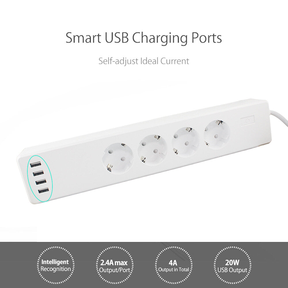 WiFi Smart Socket APP Control 1.8M Powe Cable AC 100V/240V 16A Universal Fitment Fireproof Material Plug