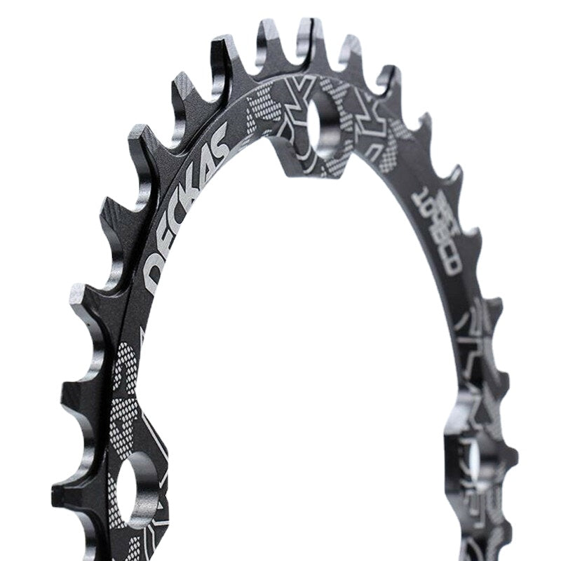 Round Narrow Wide Chainring For MTB Mountain Road Bike 32T 34T Single Disc Bicycle Components Crankset Tooth Plate Parts 104 BCD