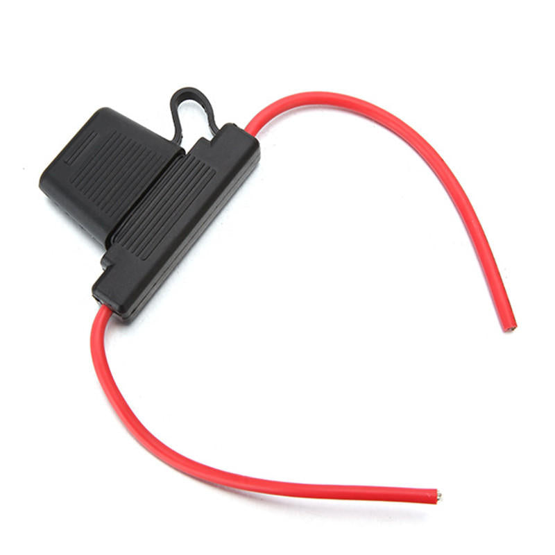 Large Blade Inline Car Fuse Holder Waterproof 10 AWG Gause with 30AMP Fuse