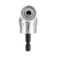 7Pcs Right Angle Driver Drill Bit 1/4 Inch 105 Degree Right Angle Drill and 1/4 Extension Bar Hex Shank Screwdriver Bit Holder and Impact Socket