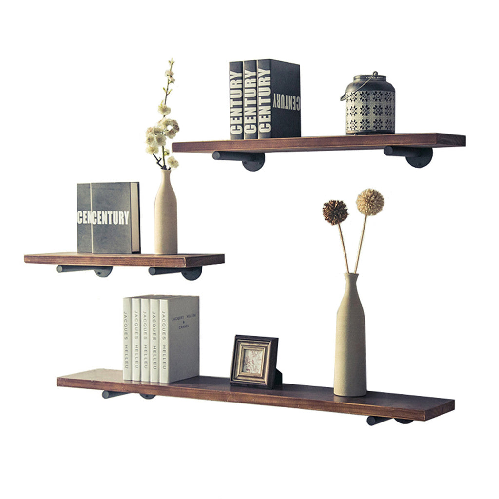 20kg Load-bearing Retro Black Iron Industrial Pipe Shelf Bracket Mounting Bracket Holder Storage Holders Racks for Home Decor