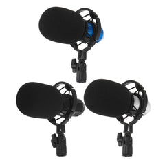 Basic Condenser Microphone BM-800 Cardioid Studio Recording Microphone with Shock Mount XLR Cable
