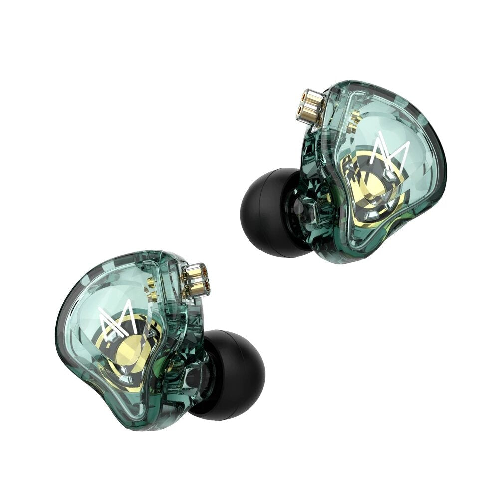 Earphone 10mm Dual Magnetic Driver Hi-Fi Sport DJ Monitor Headphone in Ear Monitor Noise Cancelling Headset with Mic